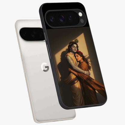 Divine Eternal Love Glass Case displayed in angled mockup highlighting elegant divine inspired design with peaceful aesthetic.