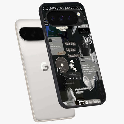 Midnight Love Echo Glass Case displayed in angled mockup highlighting elegant love inspired design with deep aesthetic style.