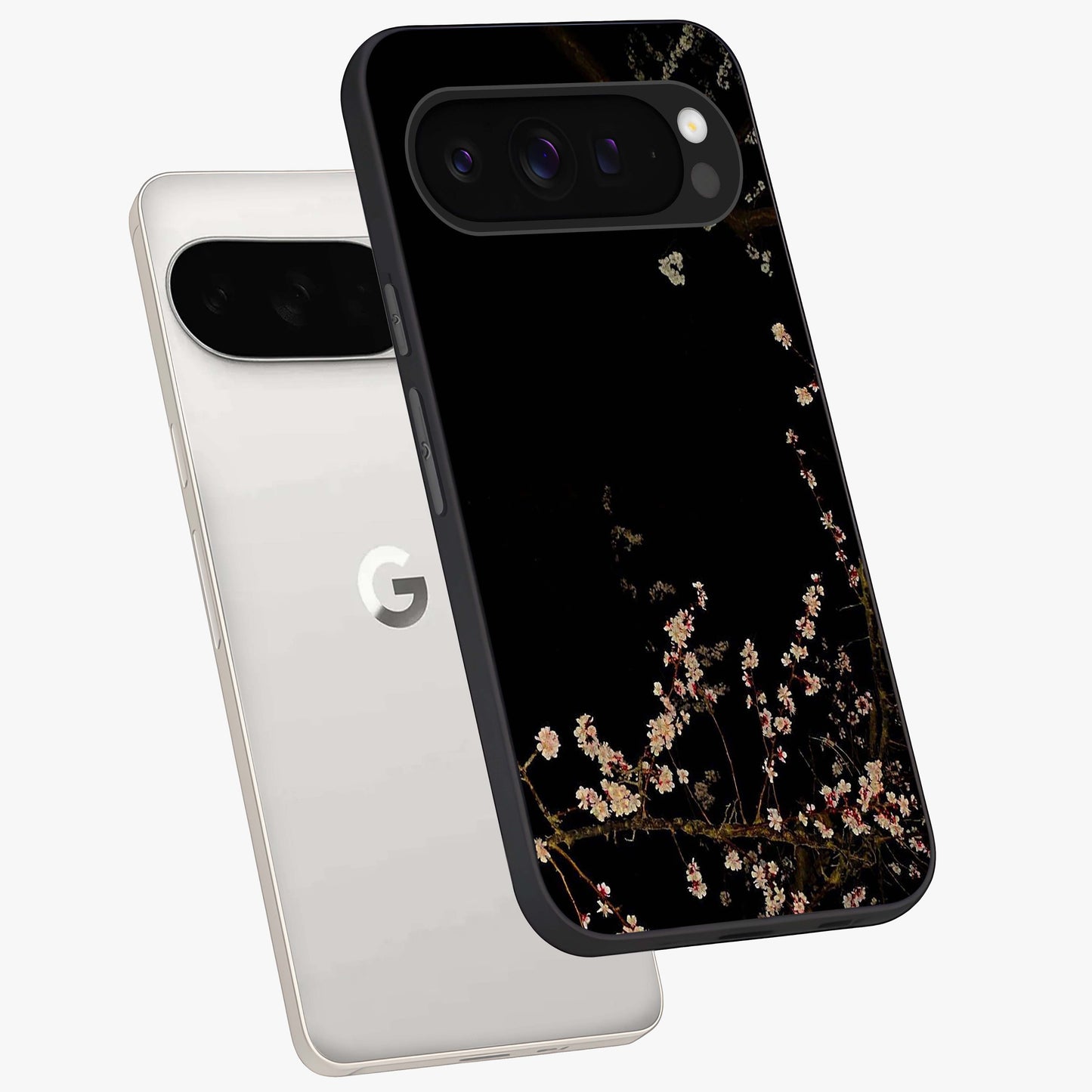 Petal Moon Light With Custom Name Glass Case displayed in angled mockup highlighting delicate petal design with custom name feature.