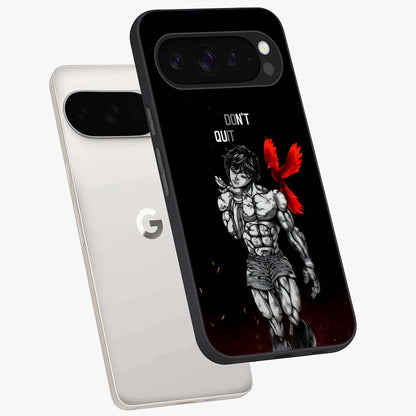 Rise Beyond Limits Glass Case displayed in angled mockup highlighting inspiring message design with modern aesthetic style.