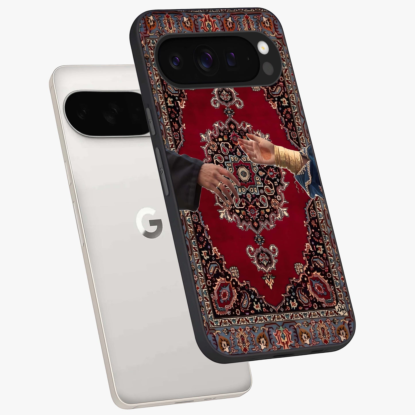 Royal Touch Reach Glass Case displayed in angled mockup highlighting sophisticated design with refined luxury aesthetic.