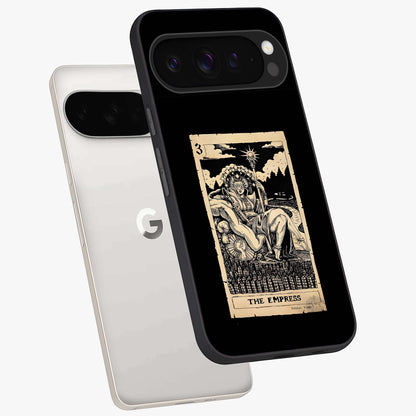 The Empress Glass Case displayed in angled mockup highlighting elegant royal design with majestic aesthetic style.