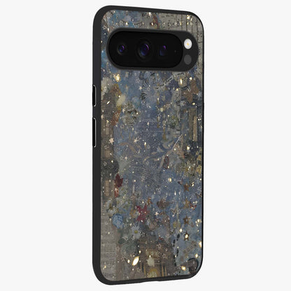 Aesthetic Astrolophia Glass Case upright view showcasing soft aesthetic theme with stylish modern look.