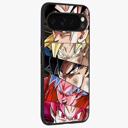 Anime Character Glass Case upright view showcasing expressive anime artwork with bold graphic style.