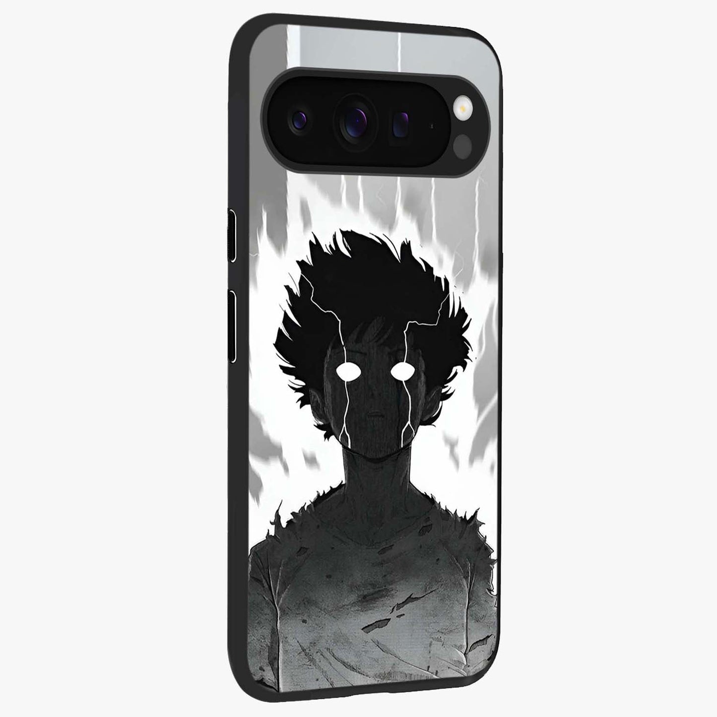 Awakened Inner Rage Glass Case upright view showcasing dramatic artwork with strong expressive aesthetic.