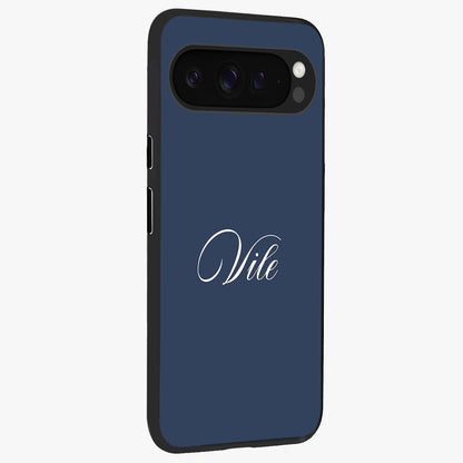Blue Vintage Floral Pattern Glass Case displayed in angled mockup highlighting classic blue floral pattern and retro aesthetic design.
