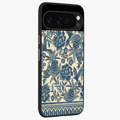 Heirloom Wild Bloom Glass Case upright view showcasing delicate wildflower artwork with timeless floral theme.