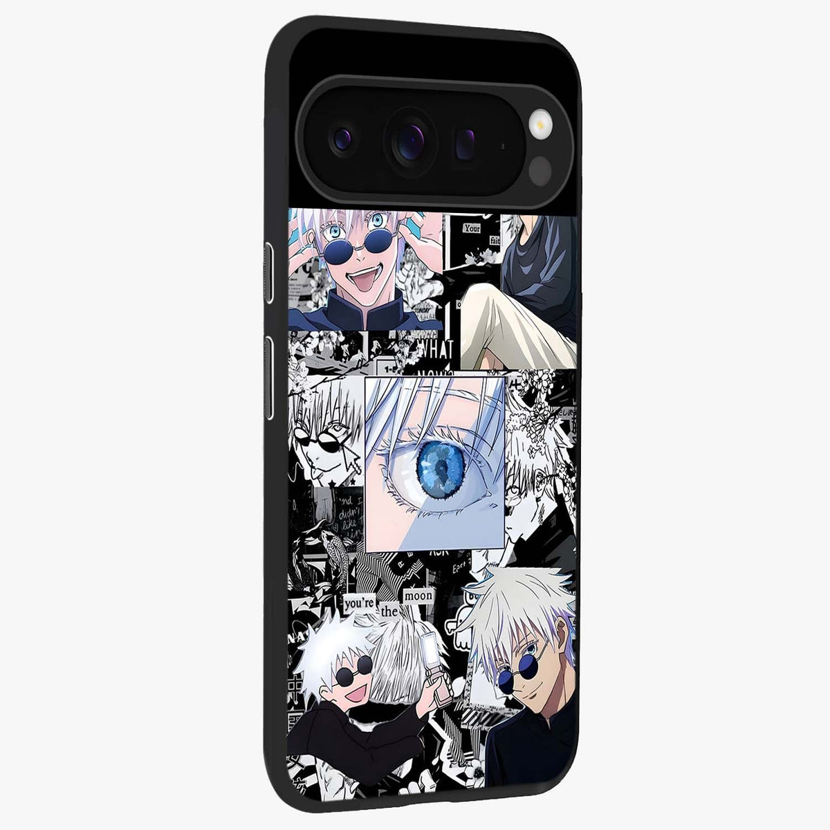 Infinity Sorcerer Chaos Glass Case upright view showcasing dramatic sorcerer artwork with chaotic mystical theme.