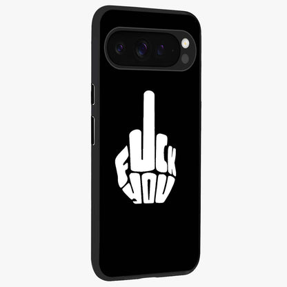 Rebel Mode On Glass Case upright view showcasing striking statement artwork with bold rebellious theme.