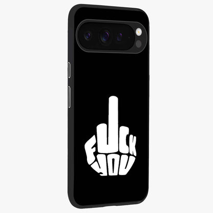 Rebel Mode On Glass Case upright view showcasing striking statement artwork with bold rebellious theme.