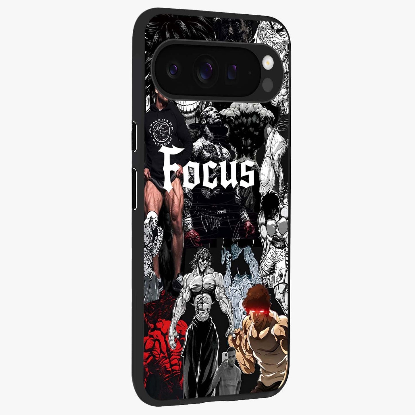 Relentless Power Focus Glass Case upright view showcasing strong inspirational artwork with powerful focus theme.