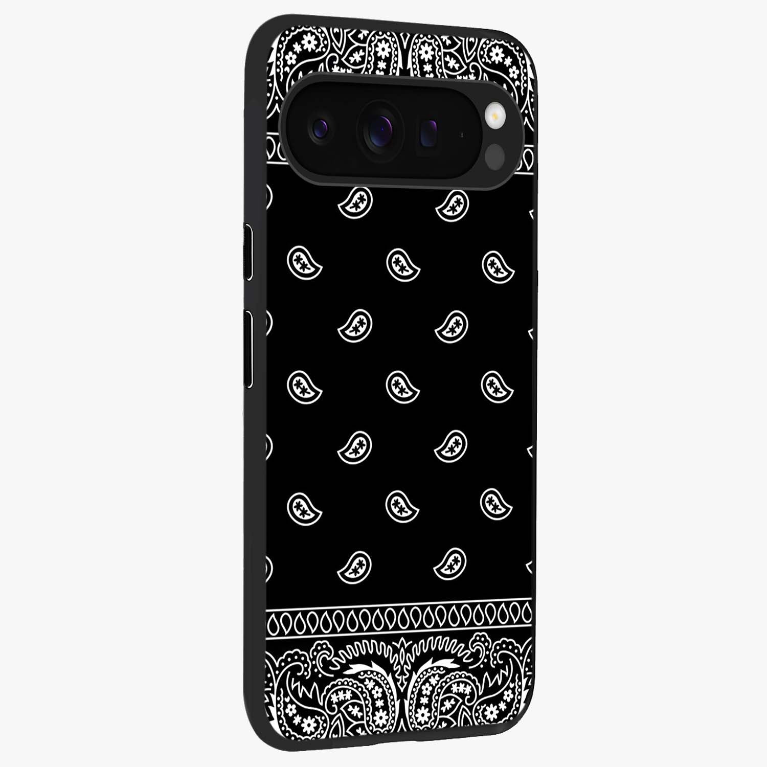 Retro Rebel Threads Glass Case upright view showcasing stylish vintage artwork with bold retro theme.