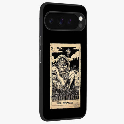 The Empress Glass Case upright view showcasing powerful empress themed artwork with luxurious artistic theme.