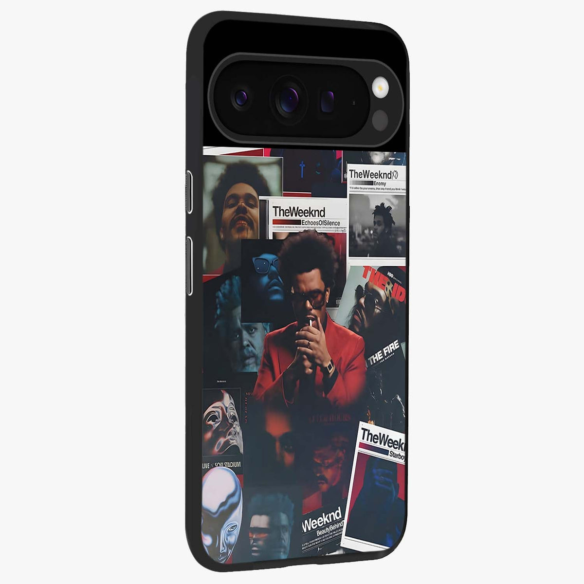 The Weeknd Glass Case upright view showcasing bold music themed artwork with contemporary artistic style.