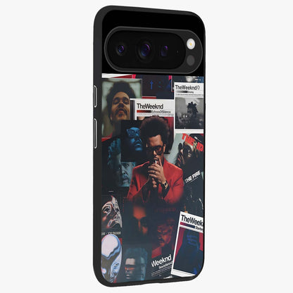 The Weeknd Glass Case upright view showcasing bold music themed artwork with contemporary artistic style.
