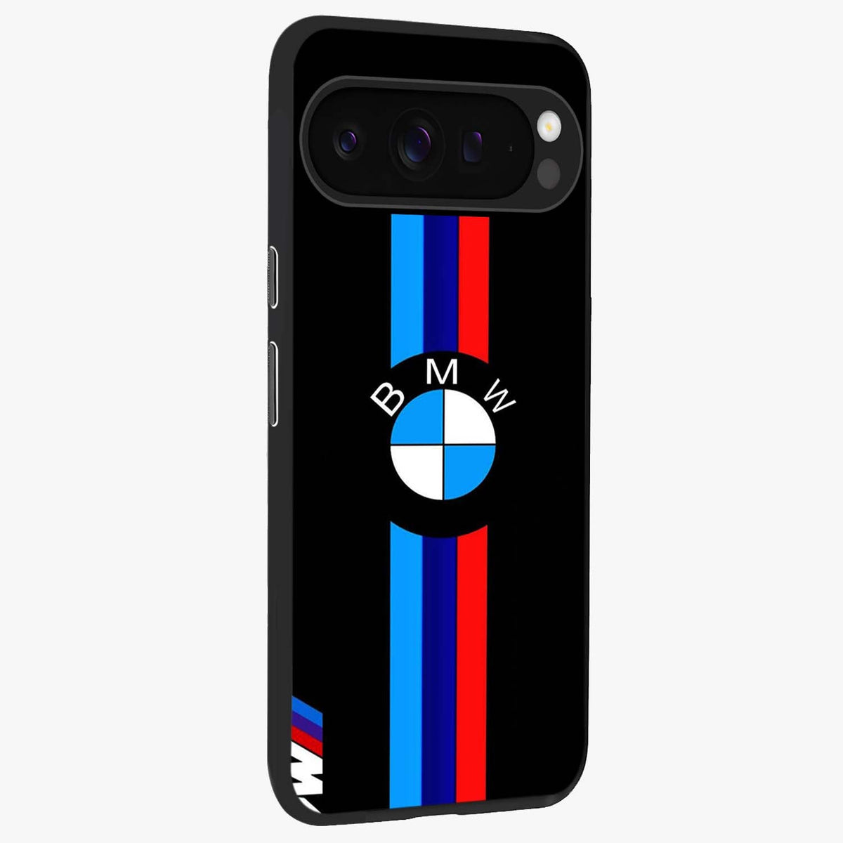 Turbo BMW Beast Glass Case upright view showcasing powerful car artwork with modern motorsport theme.