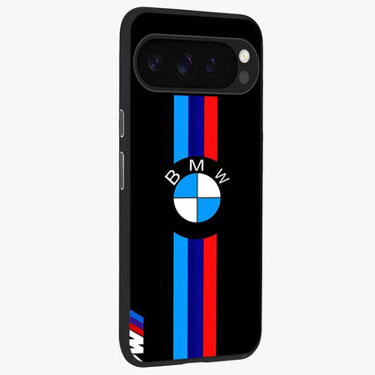 Turbo BMW Beast Glass Case upright view showcasing powerful car artwork with modern motorsport theme.
