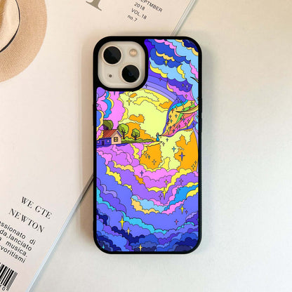 Groovy Art Aesthetic Glass Case