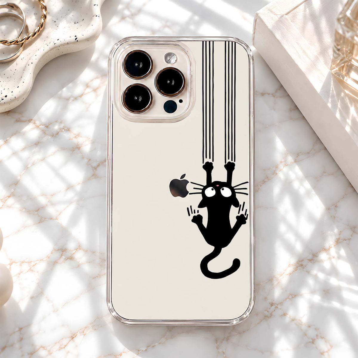 Hanging Cat Chaos Clear Silicon Cover