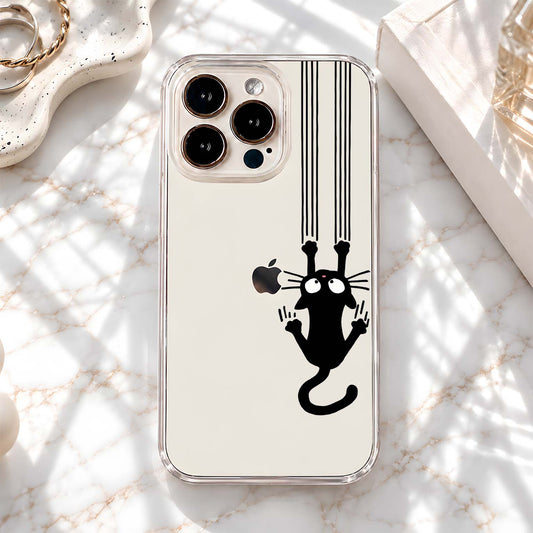 Hanging Cat Chaos Clear Silicon Cover