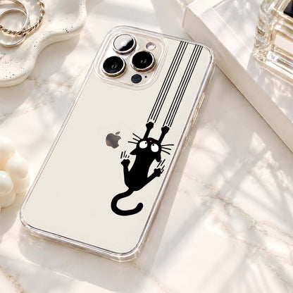 Hanging Cat Chaos Clear Silicon Cover