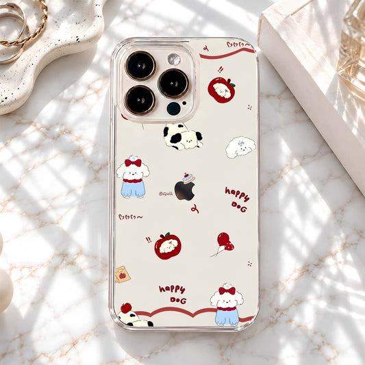 Happy Puppy Doodles Clear Silicon Cover