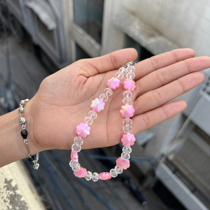 Pink Blossom Shine Phone Charm