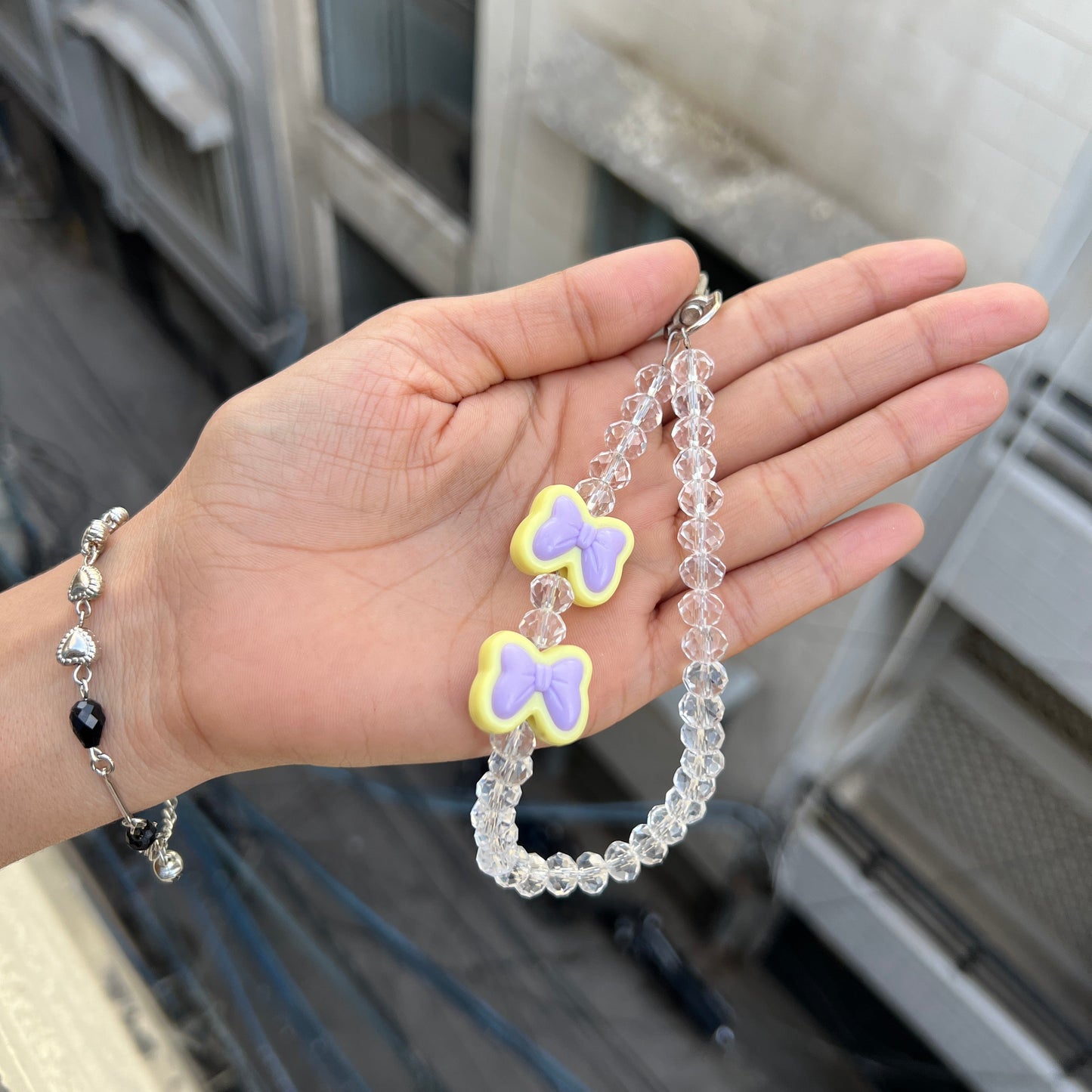 Pastel Bow Drop Phone Charm