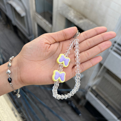 Pastel Bow Drop Phone Charm