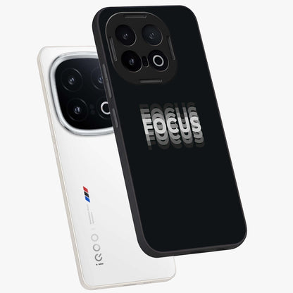 Focus Mode On Glass Case displayed in angled mockup highlighting clean minimal text artwork with modern aesthetic style.