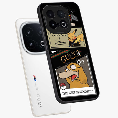 Gucci Play Mashup Glass Case displayed in angled mockup highlighting stylish fashion mashup design with bold aesthetic.
