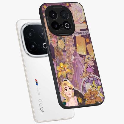 Magical Tangled Dream Glass Case displayed in angled mockup highlighting whimsical fantasy design with magical aesthetic.