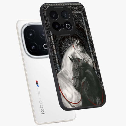 Majestic Ride Legacy Glass Case displayed in angled mockup highlighting sleek vehicle design with bold racing aesthetic.