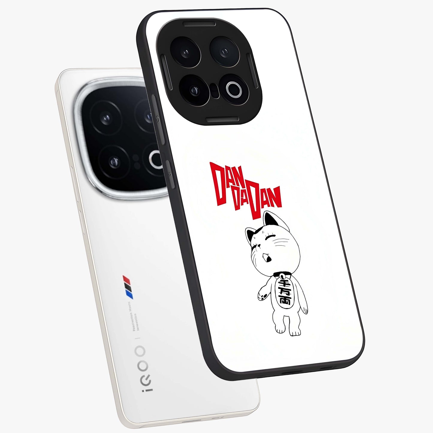 Playful Spirit Charm Glass Case displayed in angled mockup highlighting lively decorative design with playful aesthetic style.