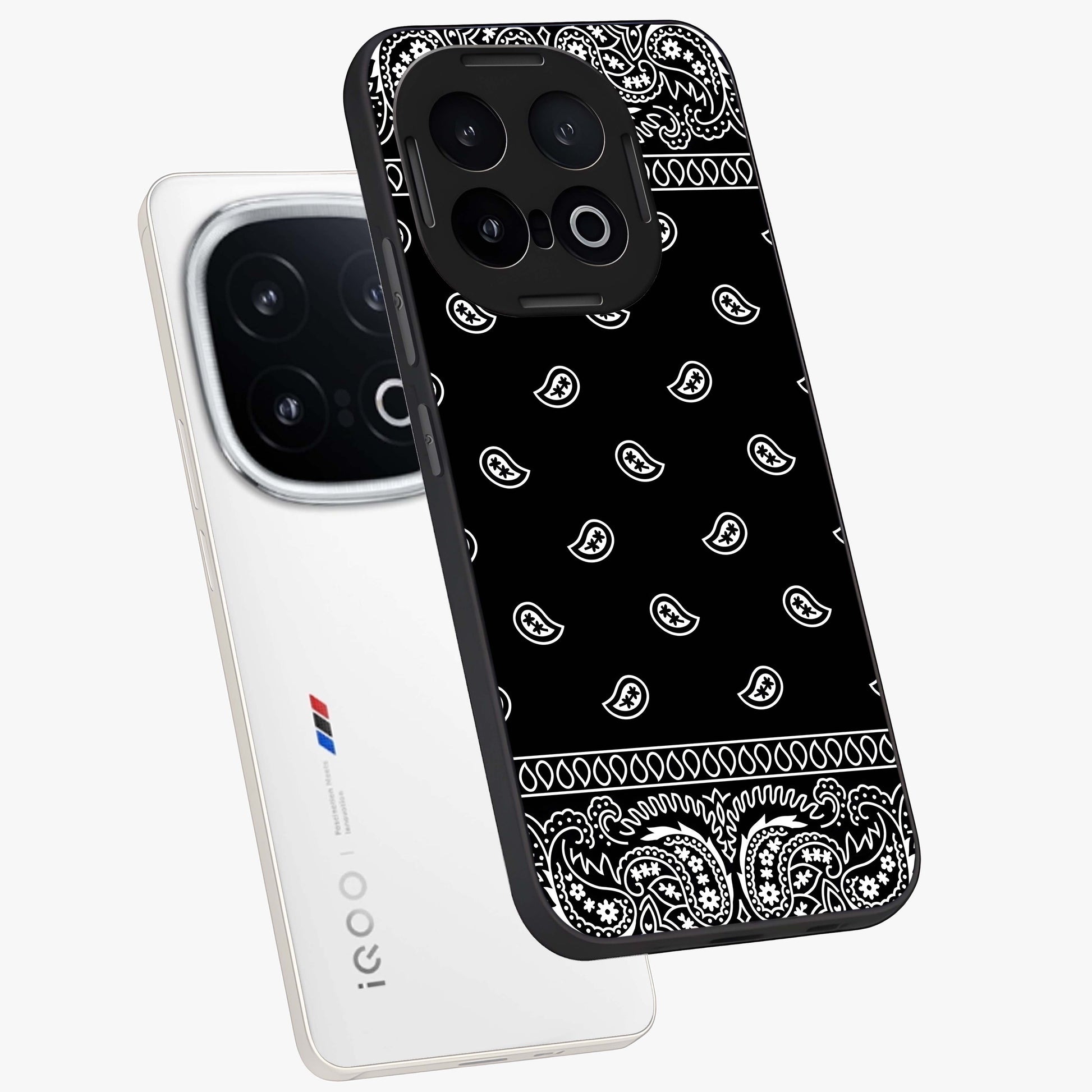 Retro Rebel Threads Glass Case displayed in angled mockup highlighting retro inspired graphic design with rebellious aesthetic.
