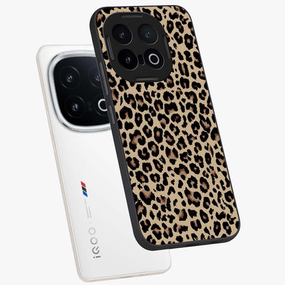 Savage Chic Pattern Glass Case displayed in angled mockup highlighting bold fashion inspired design with chic aesthetic.