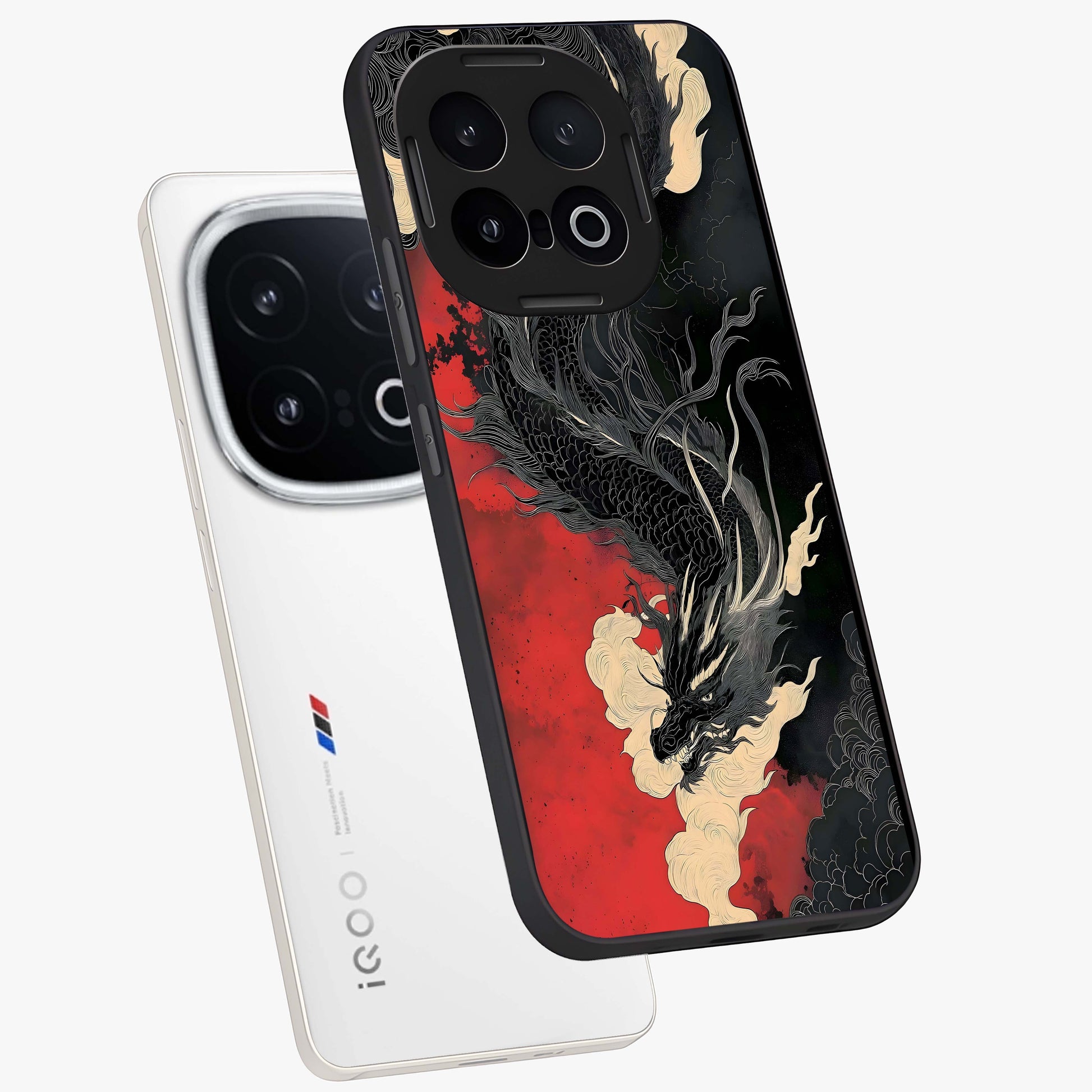 Shadow Dragon Fury Glass Case displayed in angled mockup highlighting powerful dragon illustration with dark fantasy aesthetic.