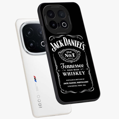 Vintage Whiskey Heritage Glass Case displayed in angled mockup highlighting retro beverage themed design with heritage aesthetic.