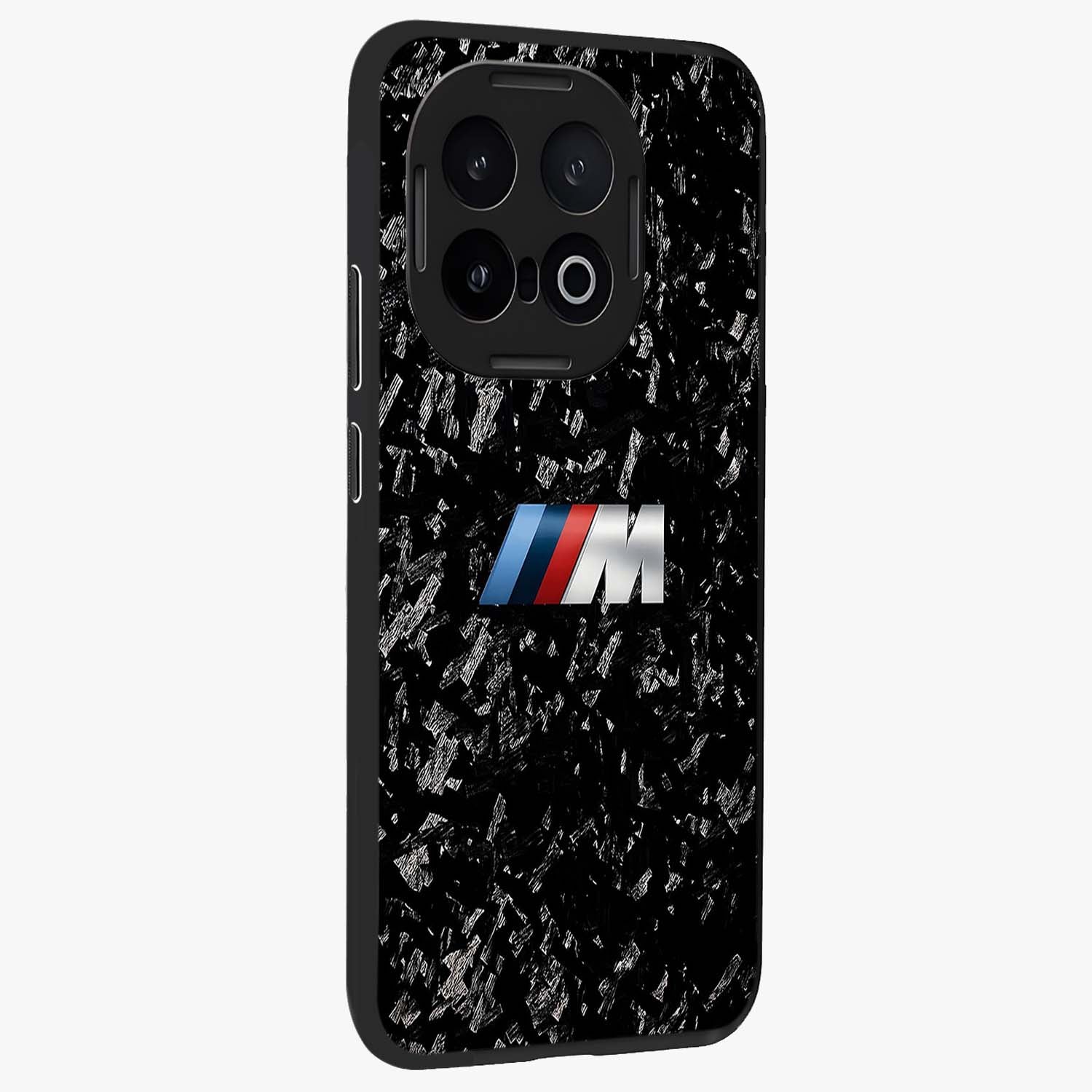 Carbon Speed Mark Glass Case upright view showcasing modern carbon speed graphic with bold automotive theme.