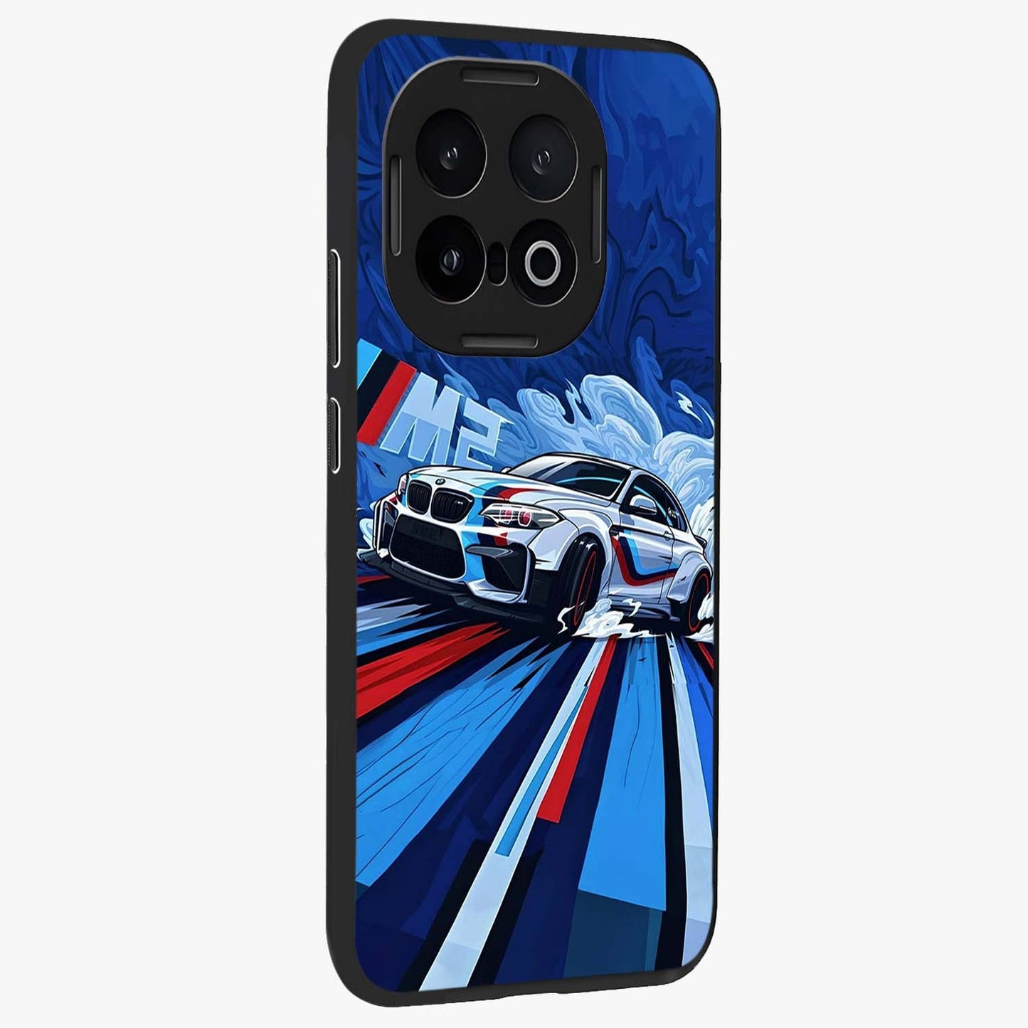 Drift Power Rush Glass Case upright view showcasing high speed racing artwork with bold automotive theme.