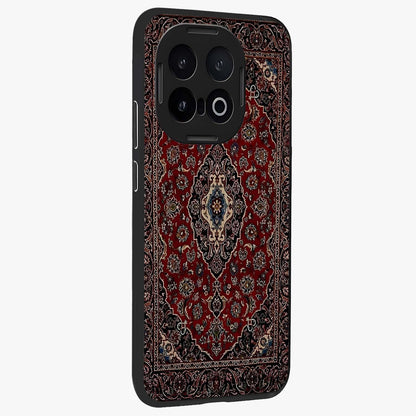 Heritage Carpet Royale Glass Case upright view showcasing detailed ornamental artwork with luxurious traditional theme.