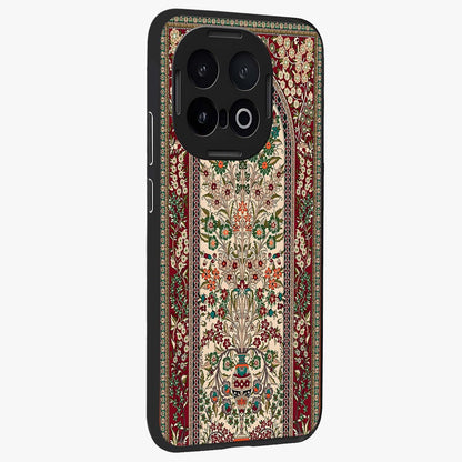 Persian Inspired Glass Case upright view showcasing decorative Persian artwork with rich heritage theme.