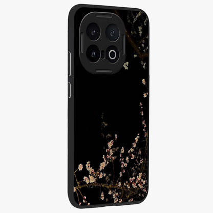 Petal Moon Light With Custom Name Glass Case upright view showcasing elegant floral moon artwork with personalized aesthetic.