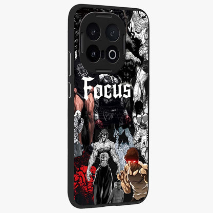 Relentless Power Focus Glass Case upright view showcasing strong inspirational artwork with powerful focus theme.