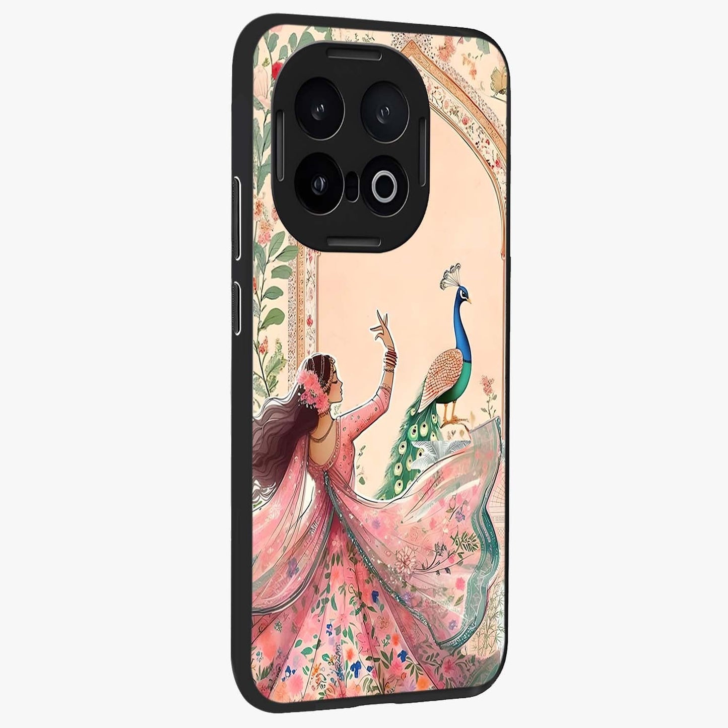 Royal Grace Muse Glass Case upright view showcasing stylish artistic artwork with sophisticated royal theme.