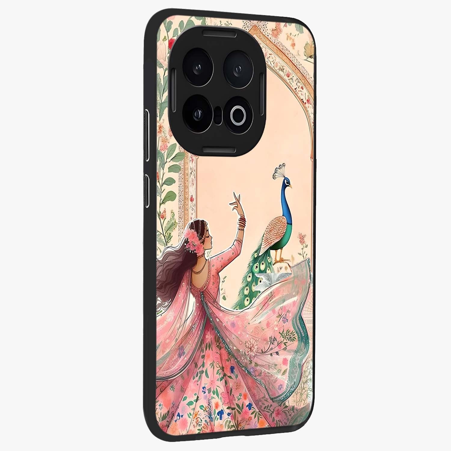 Royal Grace Muse Glass Case upright view showcasing stylish artistic artwork with sophisticated royal theme.