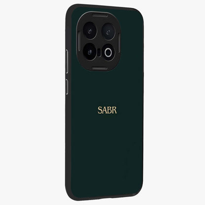 Sabr Minimal Patience Glass Case upright view showcasing calm minimalist artwork with motivational patience theme.