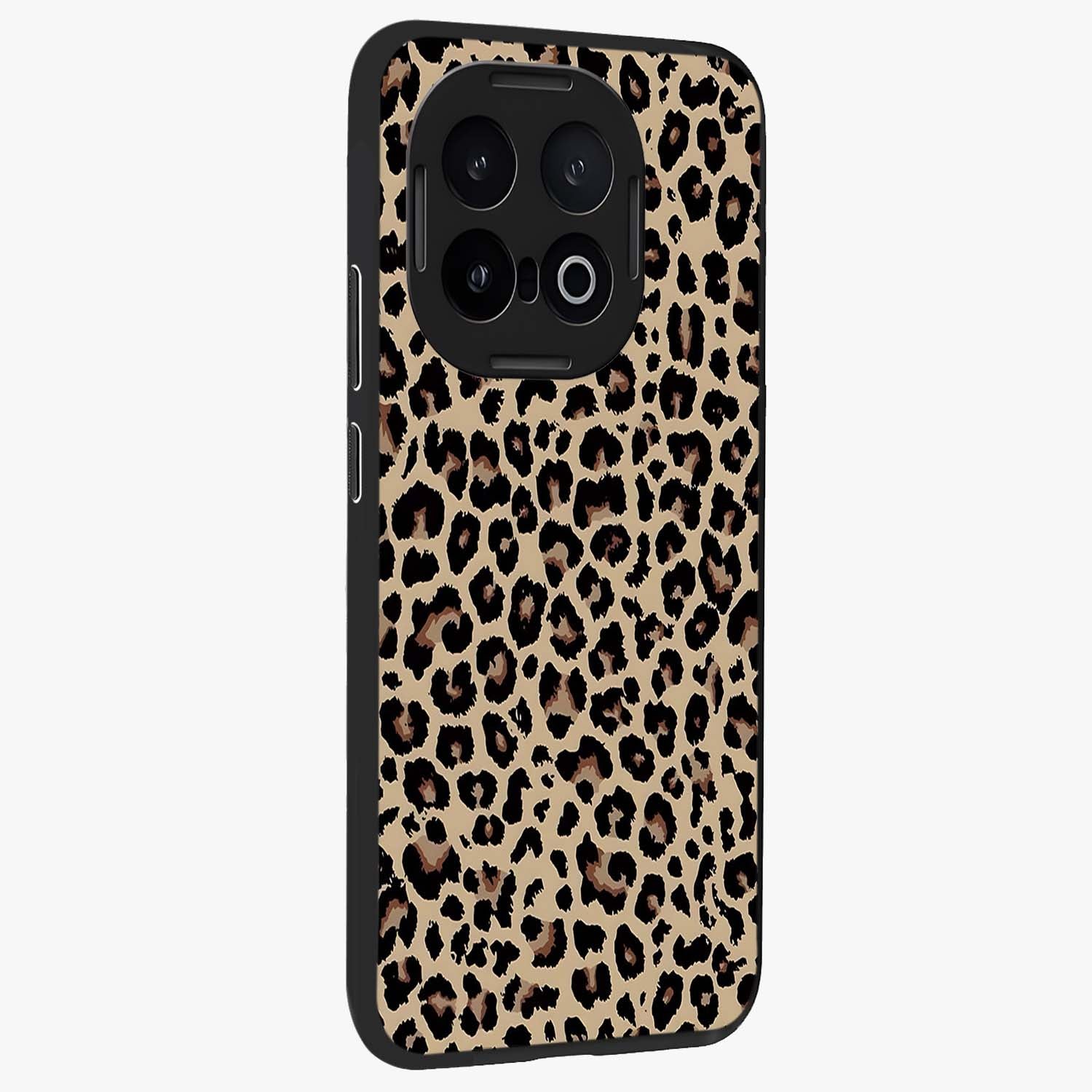 Savage Chic Pattern Glass Case upright view showcasing trendy decorative artwork with edgy fashion theme.