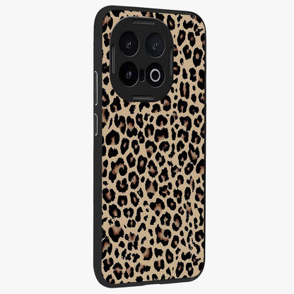Savage Chic Pattern Glass Case upright view showcasing trendy decorative artwork with edgy fashion theme.