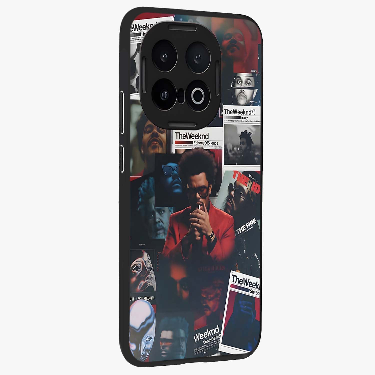 The Weeknd Glass Case upright view showcasing bold music themed artwork with contemporary artistic style.